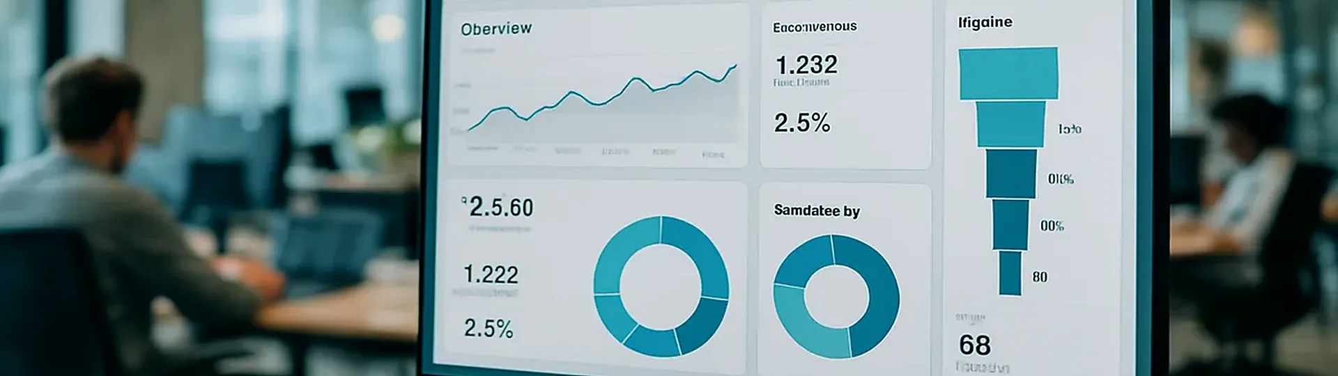 Sales pipeline dashboard showing hotel supplier lead generation metrics and conversion stages