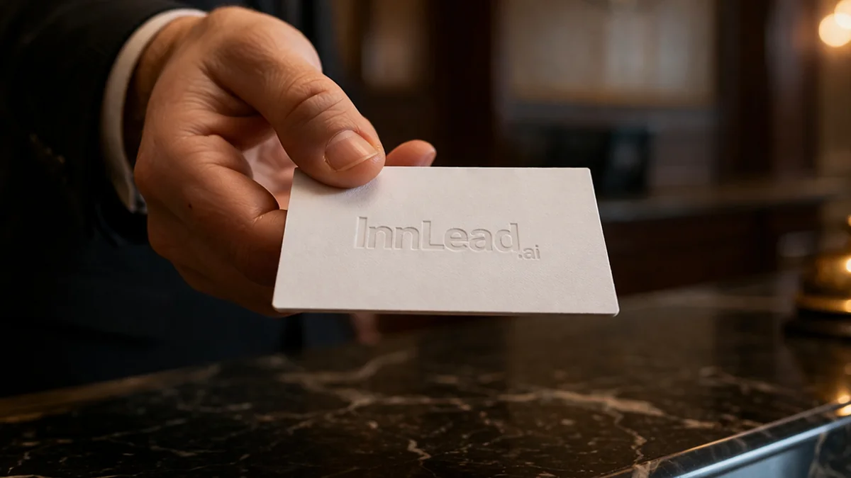 Premium leather-bound hotel supply portfolio representing the professional standards required to become an approved hotel vendor